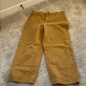 Everlane Women's Tan cropped Trousers 16